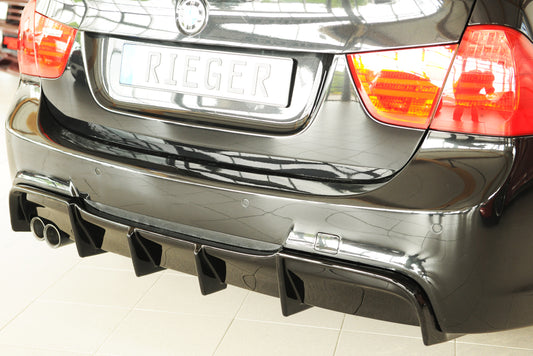 Rieger rear skirt insert only for original M-package rear bumper Glos black