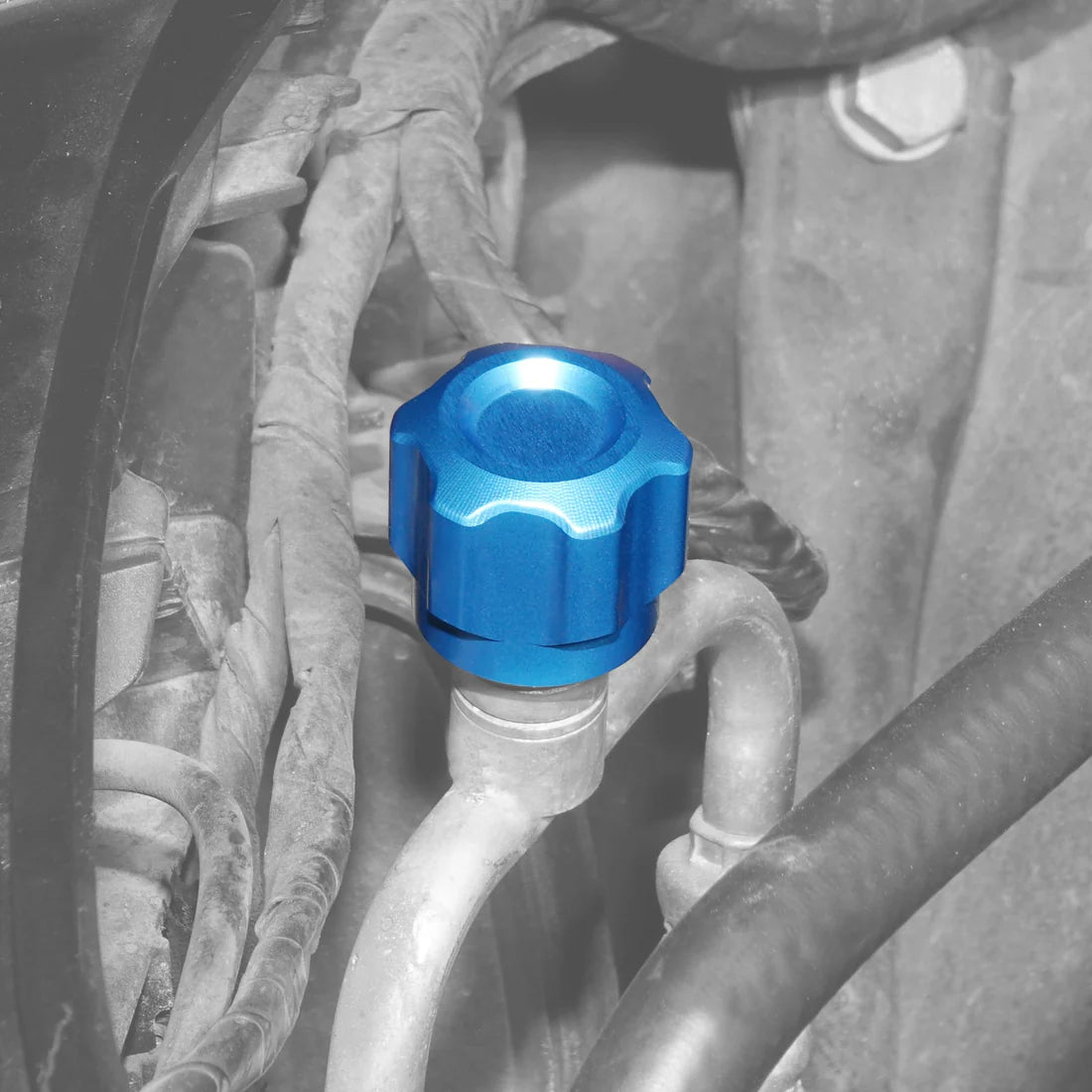Bevinsee Billet Aluminum A/C Line Cap Kit for BMW & MINI