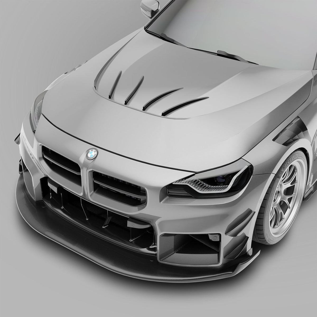 BMW M2 G87 Carbon Fiber Aero Hood & Strakes
