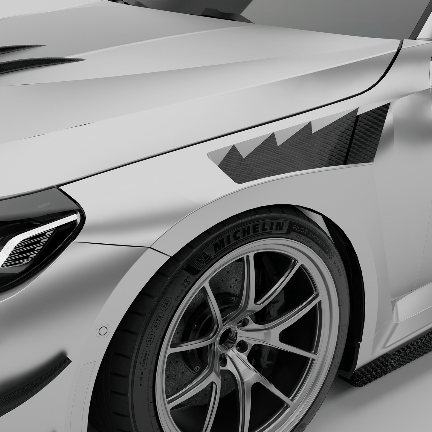BMW M2 G87 Carbon Fiber Race Front Fenders - Revozport