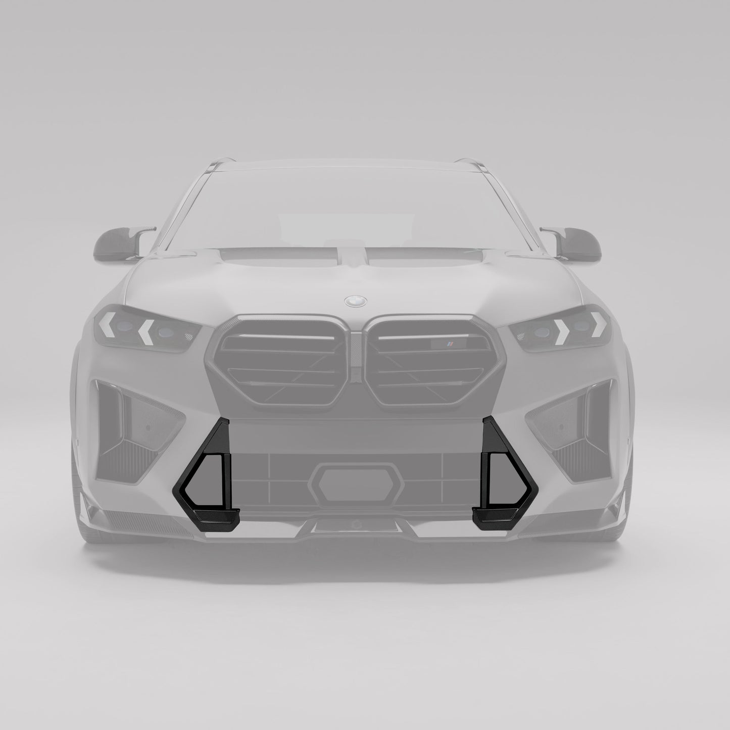 BMW X5M F95 LCI Carbon Fiber Front Lip Vent Trims