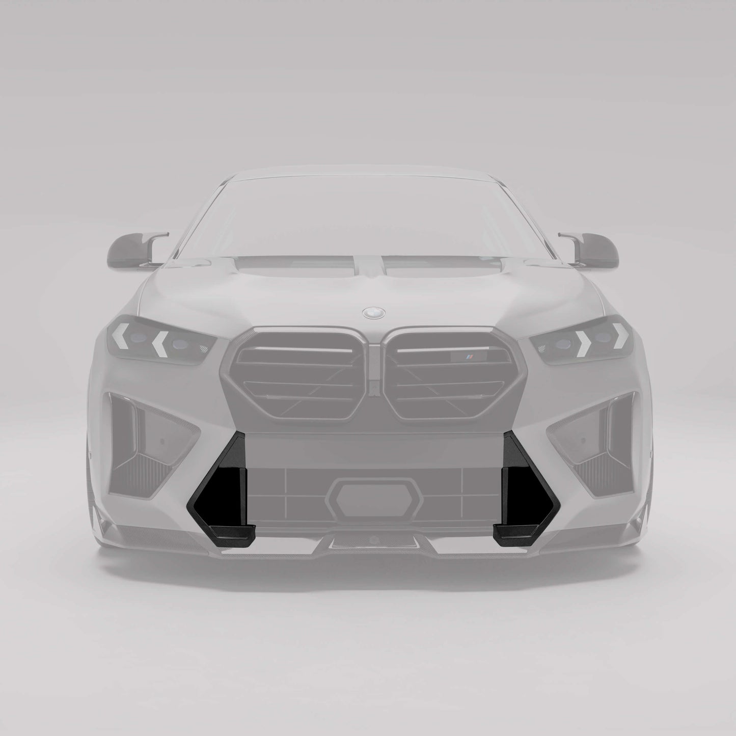 BMW X6M F96 LCI Carbon Fiber Front Lip Vent Trims