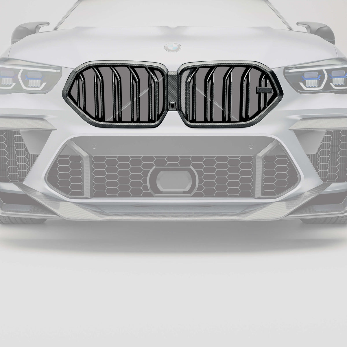 BMW X6M F96 Pre-LCI Carbon Fiber Front Grille