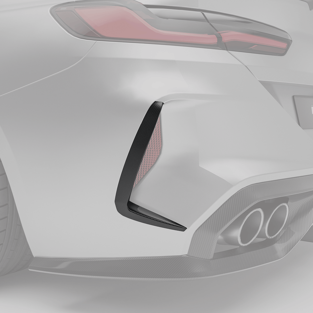 BMW M8 F93 Carbon Fiber Rear Bumper Canards