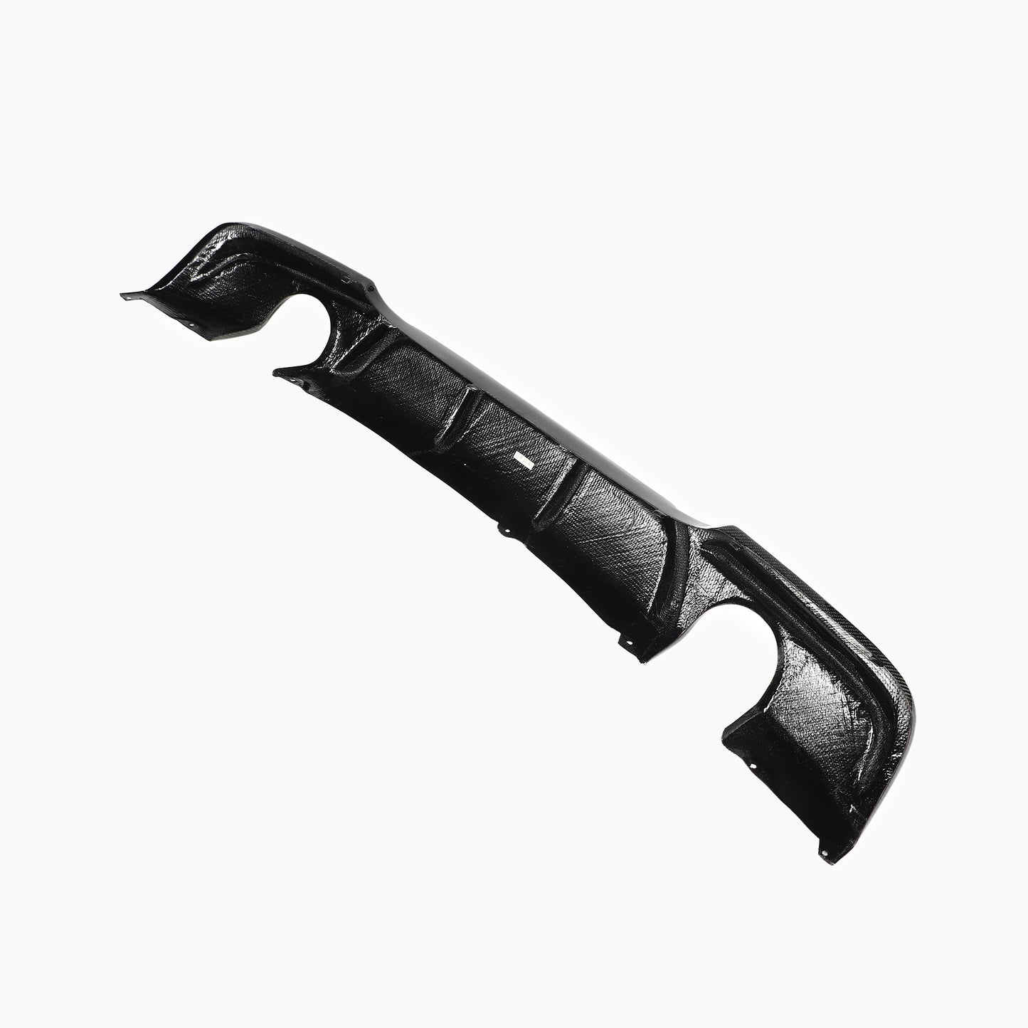 Carbon Fiber E90 Dual Muffler Single Out Rear Diffuser for BMW 3 Series E90 325i 335i M Sport Sedan 4-Door 2009-2013