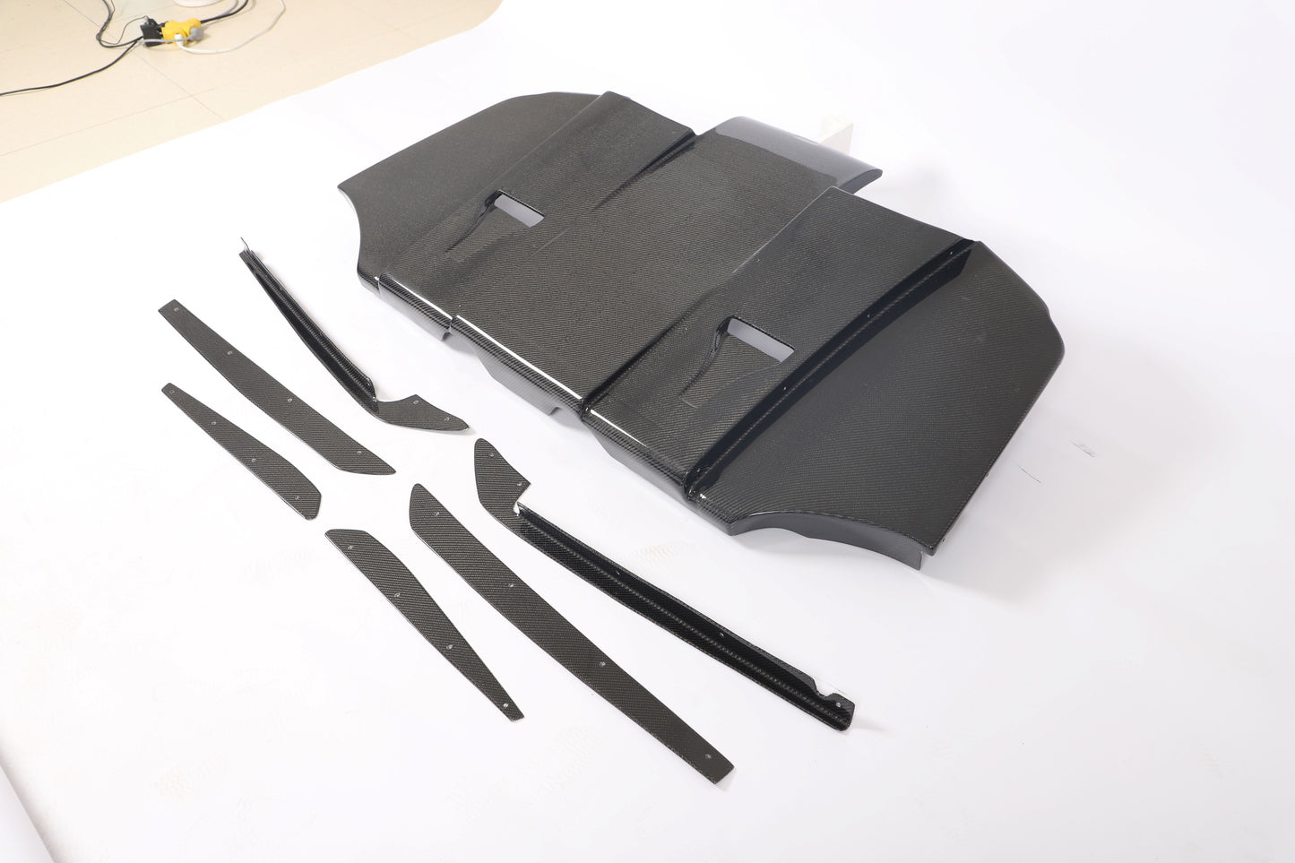 Carbon Fiber Rear Diffuser with canards for BMW 3 Series E92 E93 M3 2009-2013