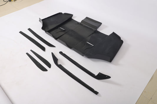 Carbon Fiber Rear Diffuser with canards for BMW 3 Series E92 E93 M3 2009-2013