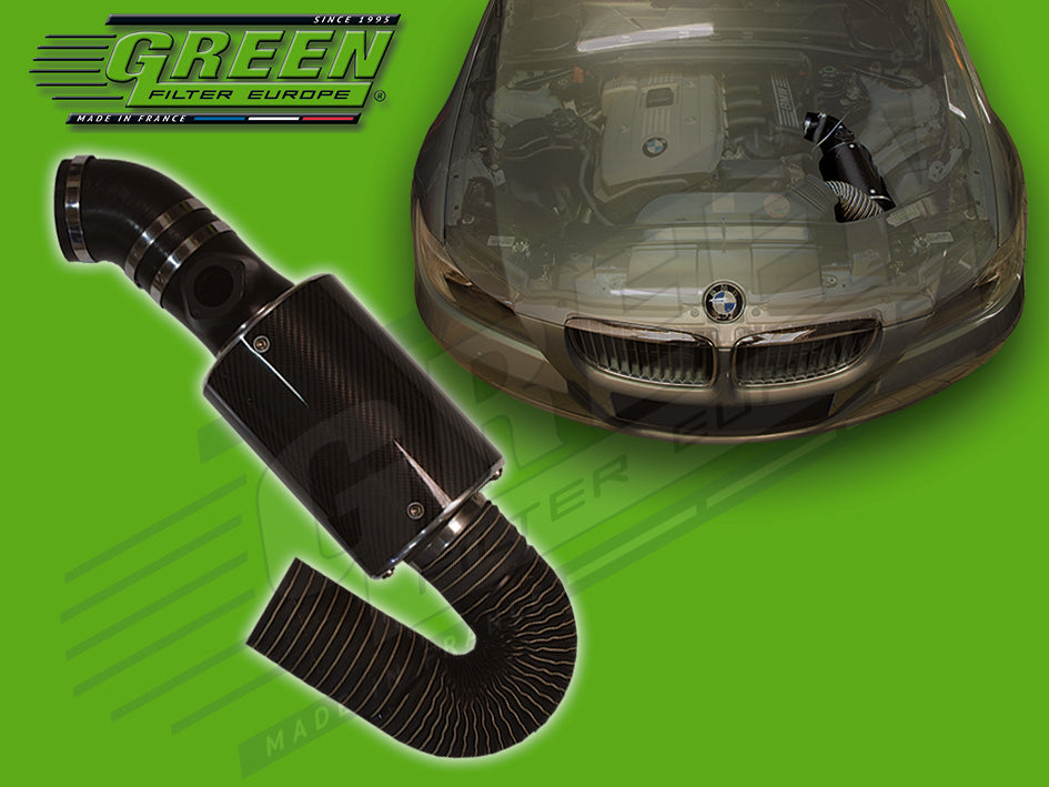 GREEN Filters Carbon Airbox Intake Kit - BMW 325i N52B25