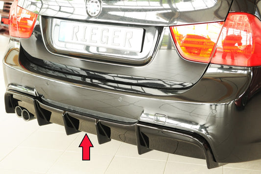 Rieger rear skirt insert only for original M-package rear bumper Glos black