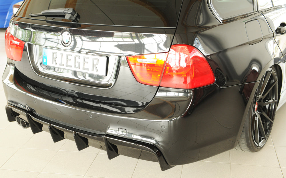 Rieger rear skirt insert only for original M-package rear bumper Glos black
