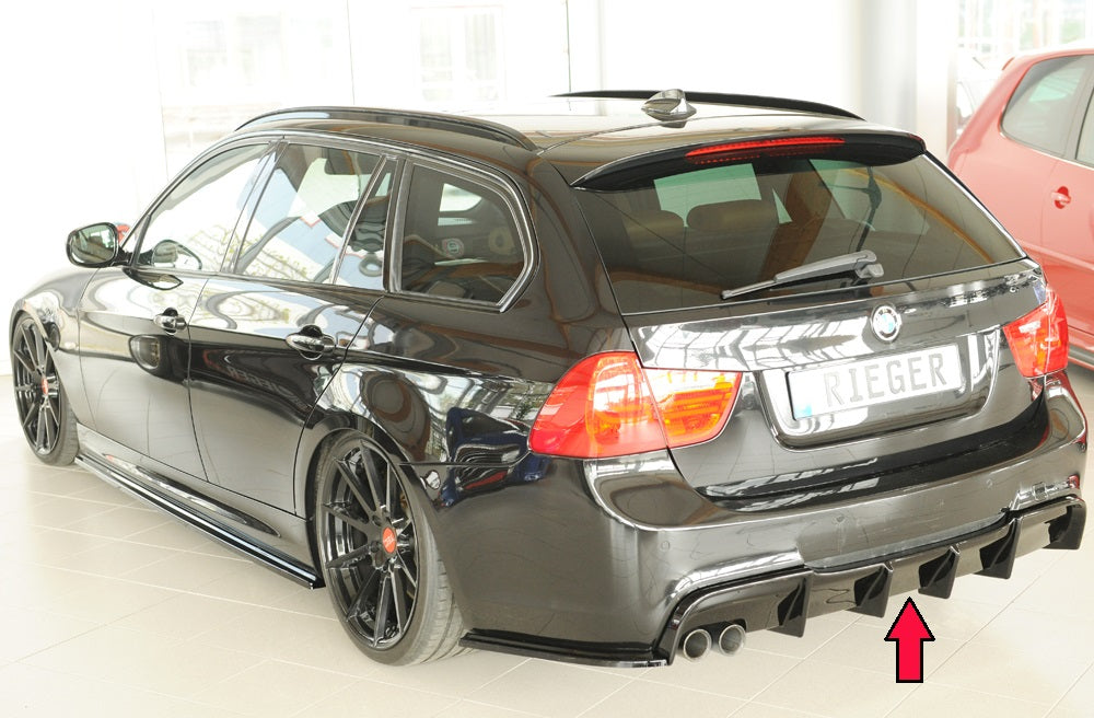 Rieger rear skirt insert only for original M-package rear bumper Glos black
