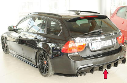 Rieger rear skirt insert only for original M-package rear bumper Glos black