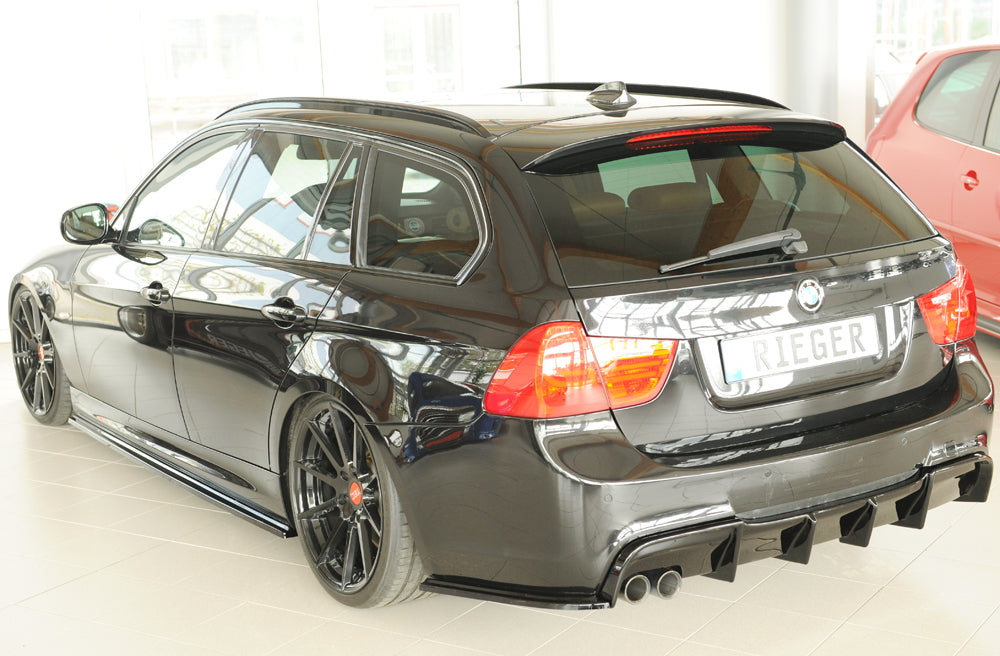 Rieger rear skirt insert only for original M-package rear bumper Glos black
