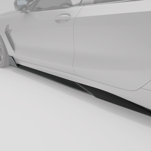 BMW M8 F93 Carbon Fiber Side Skirts