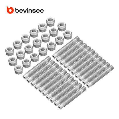 Bevinsee 75mm/90mm Wheel Stud Conversion Kit- M12 X 1.5 Thread – for BMW E36 E46 E90 E92 E60 E39