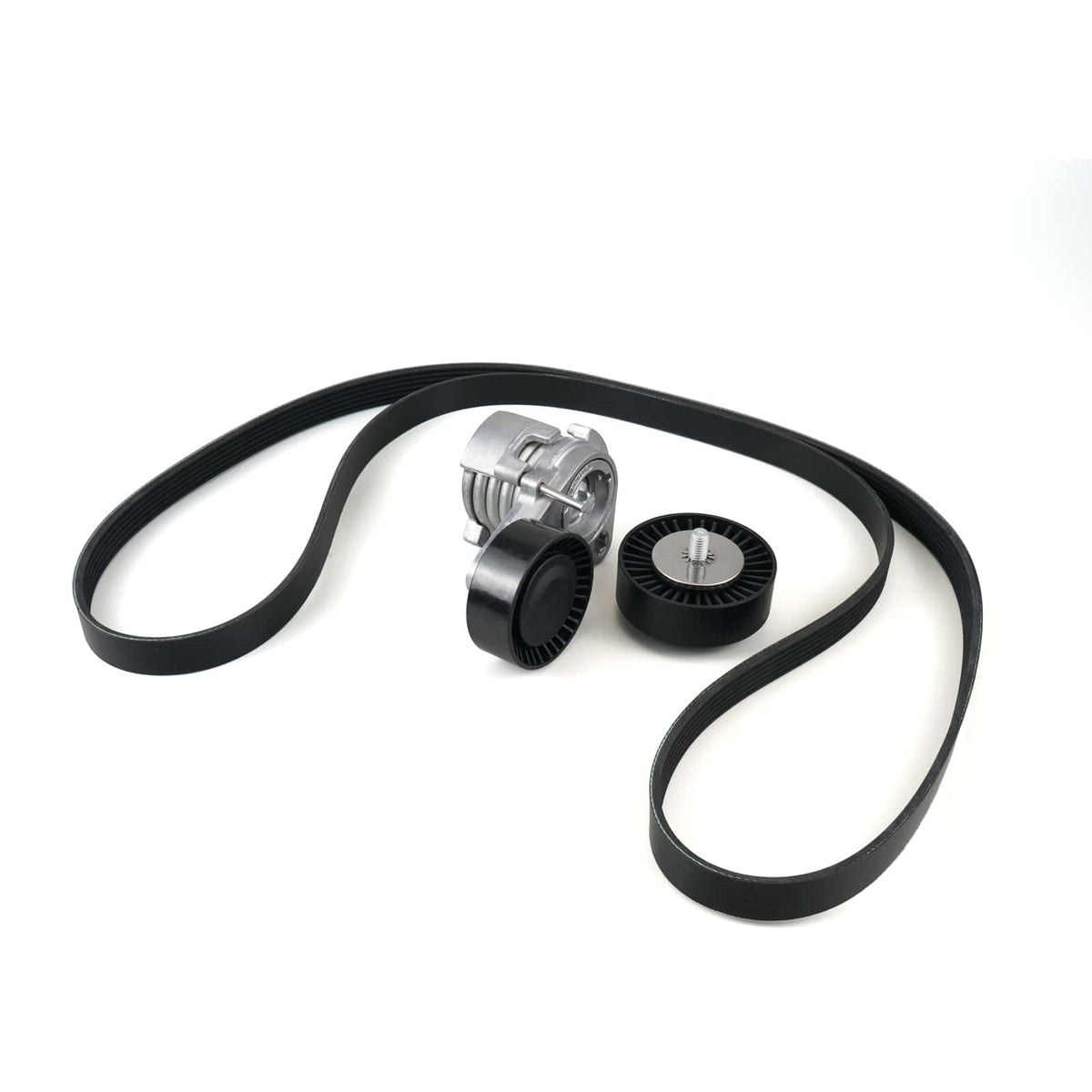 Bevinsee Drive Belt Pulley Tensioner Kit with Bolt – for BMW E90 E91 E92 E93 E60 E83 N52 Engine