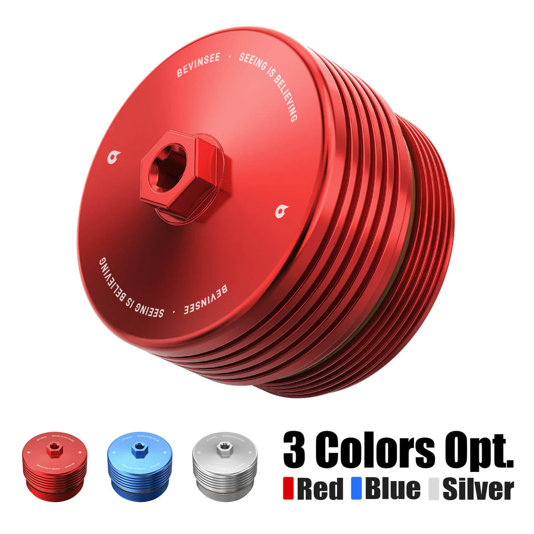 Bevinsee Magnetic Billet Aluminum Oil Filter Housing Cap for BMW N54, N55, S55, N52 & N20