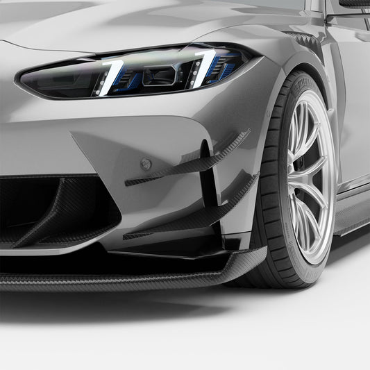 BMW M3 G80 Carbon Fiber Aero Front Bumper Canards