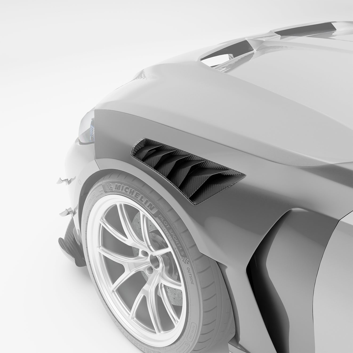 BMW M3 G80 Carbon Fiber Front Fenders - Revozport