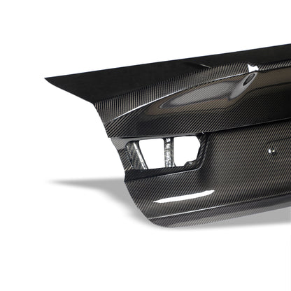BMW M3 G80 carbon rear trunk close up