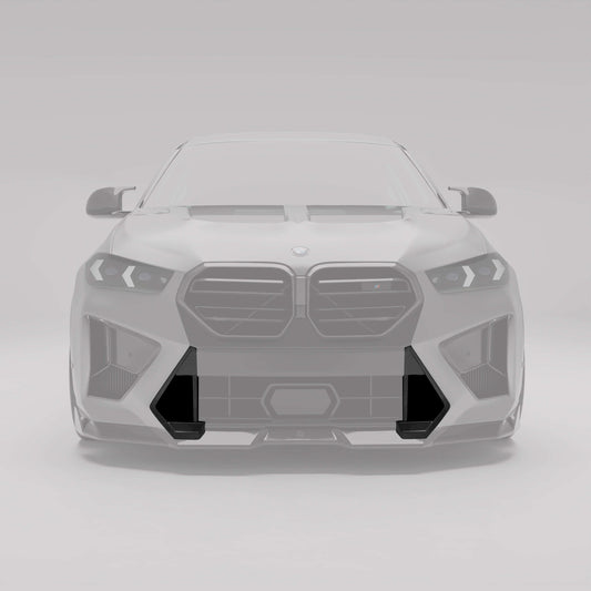 BMW X6M F96 LCI Carbon Fiber Front Lip Vent Trims