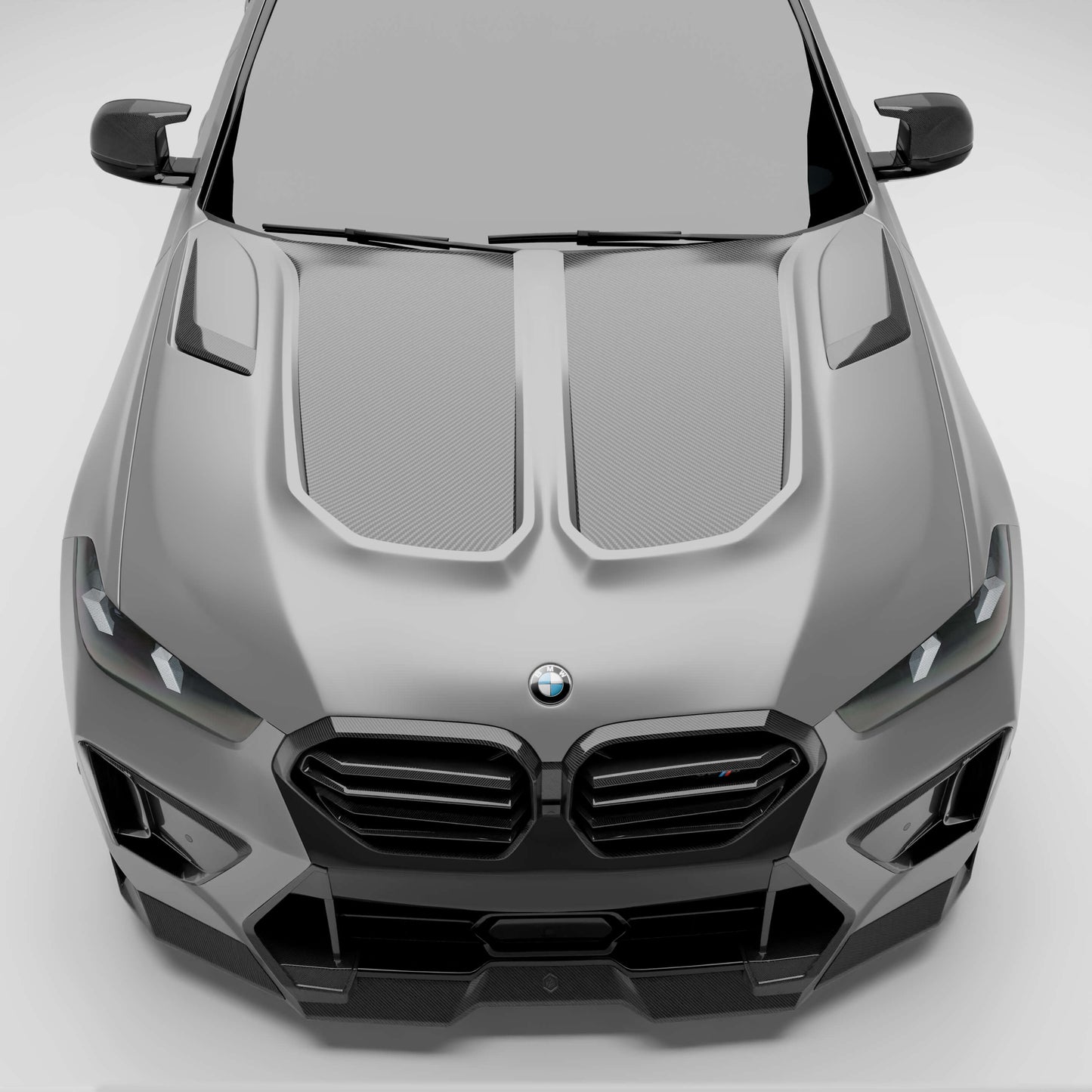 BMW X6M F96 LCI Carbon Fiber Hood - Revozport