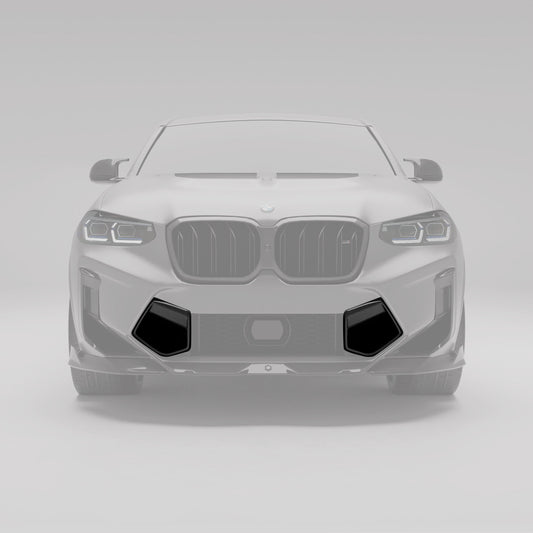 BMW X4M F98 LCI Carbon Fiber Front Bumper Vents