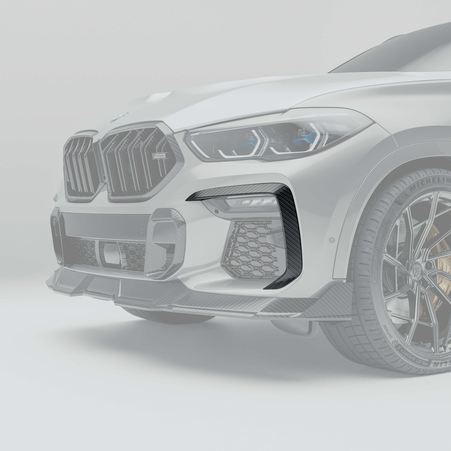 BMW X6 G06 Pre-LCI Carbon Fiber Front Canards