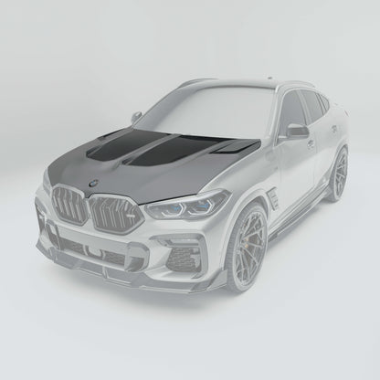 BMW X6 G06 LCI carbon fiber hood