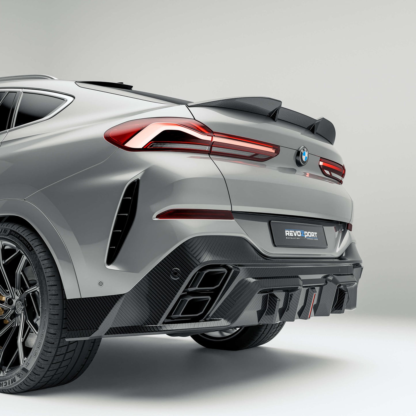 BMW X6 G06 Carbon Fiber Rear Diffuser