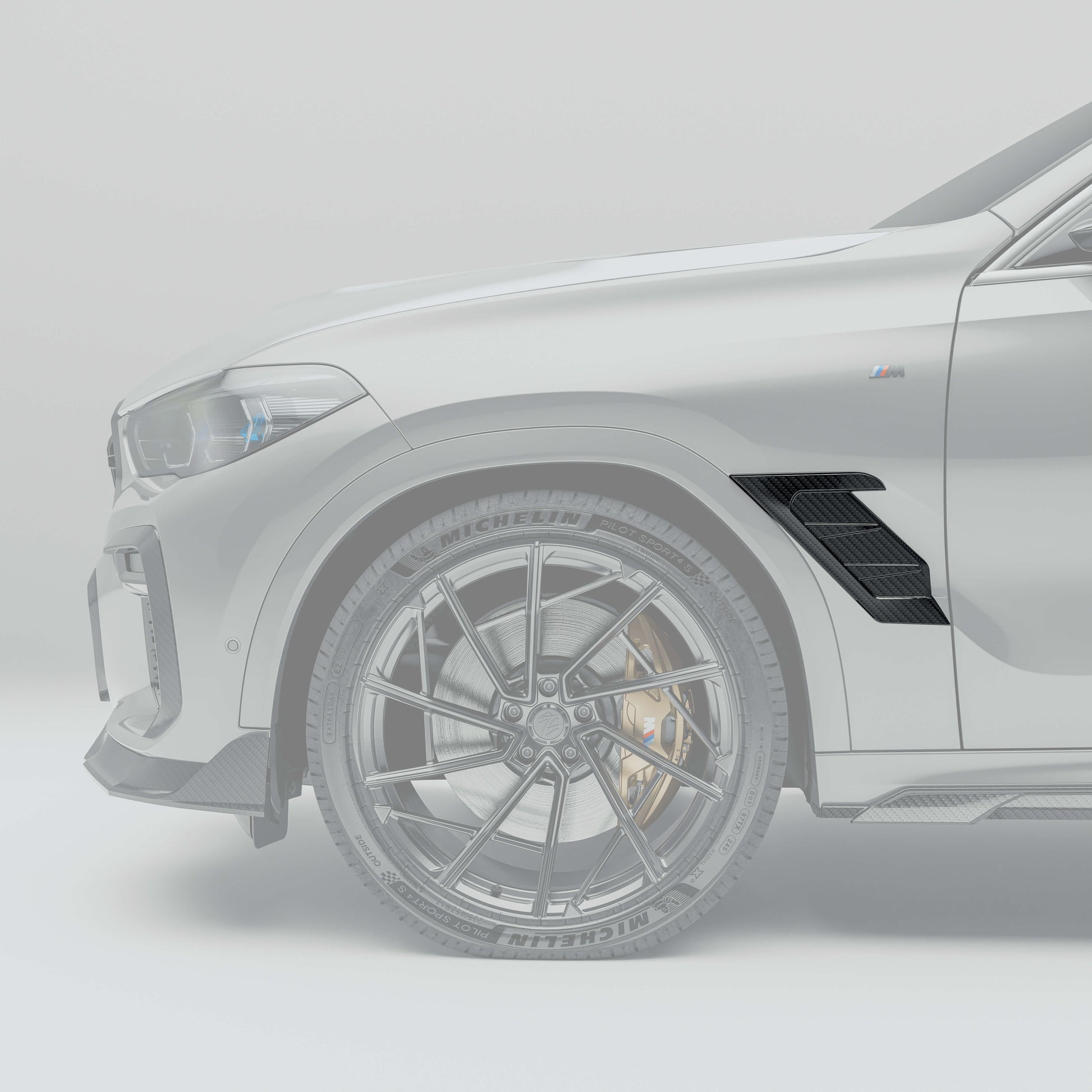 BMW X6 G06 LCI carbon fiber side fender vents