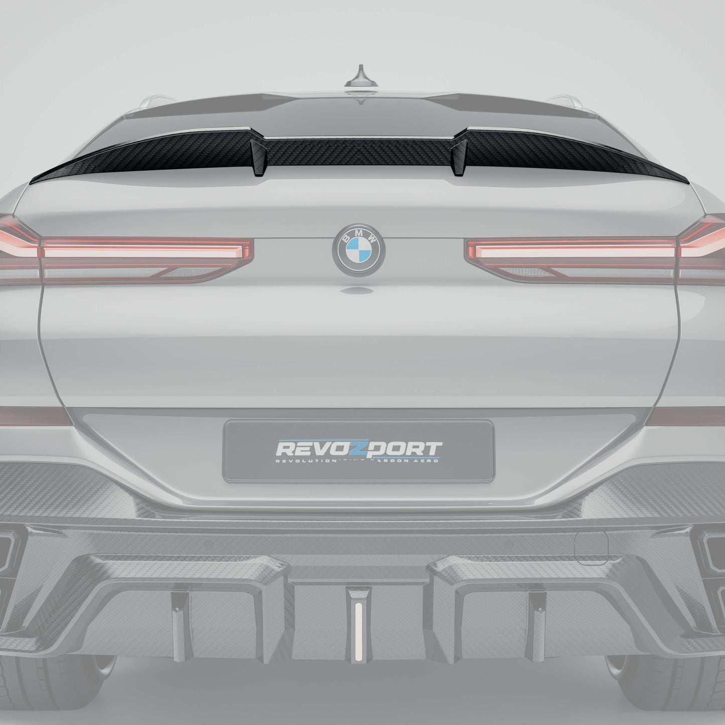 BMW X6 G06 LCI carbon fiber rear spoiler