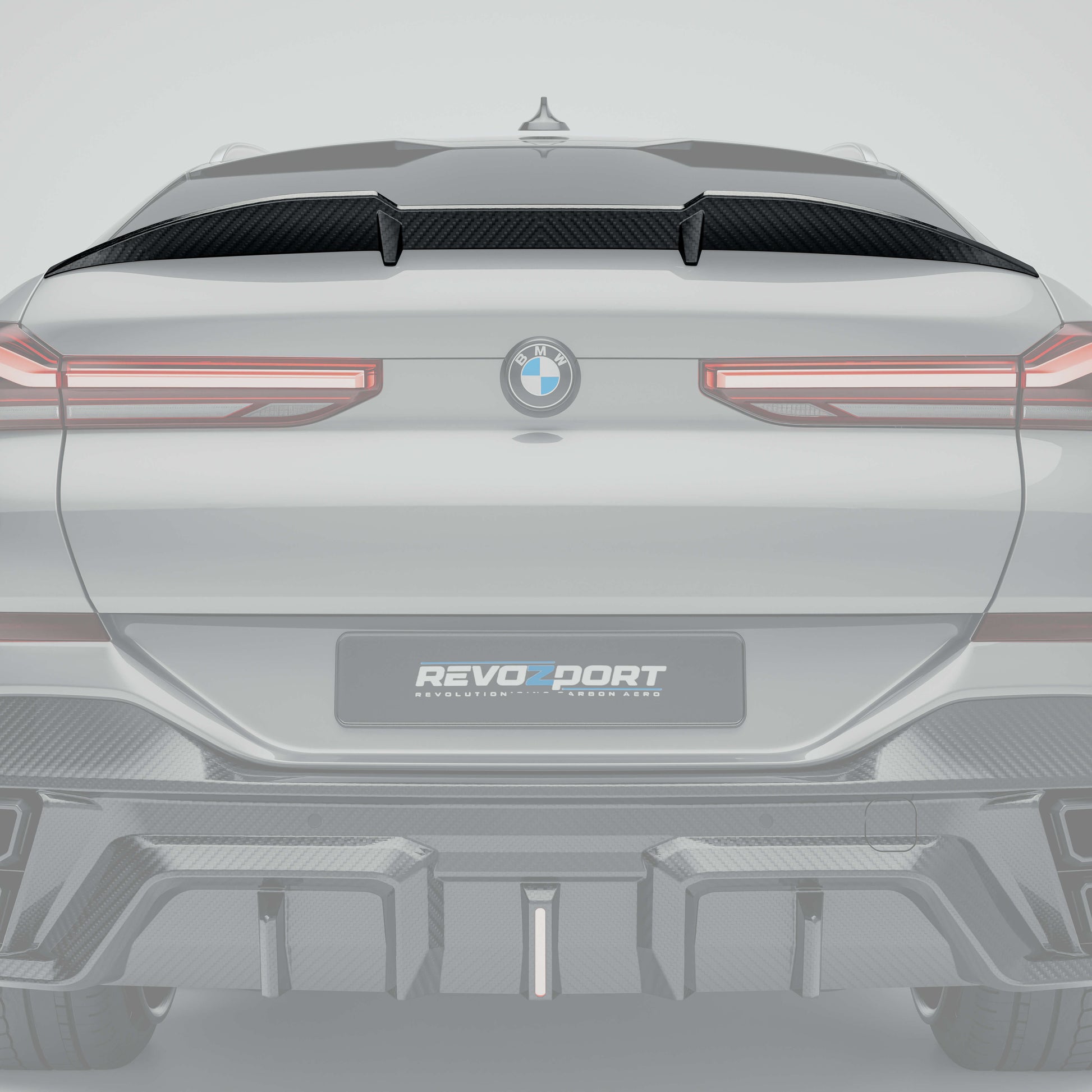 BMW X6 G06 LCI carbon fiber rear spoiler