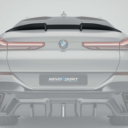 BMW X6 G06 LCI carbon fiber rear spoiler