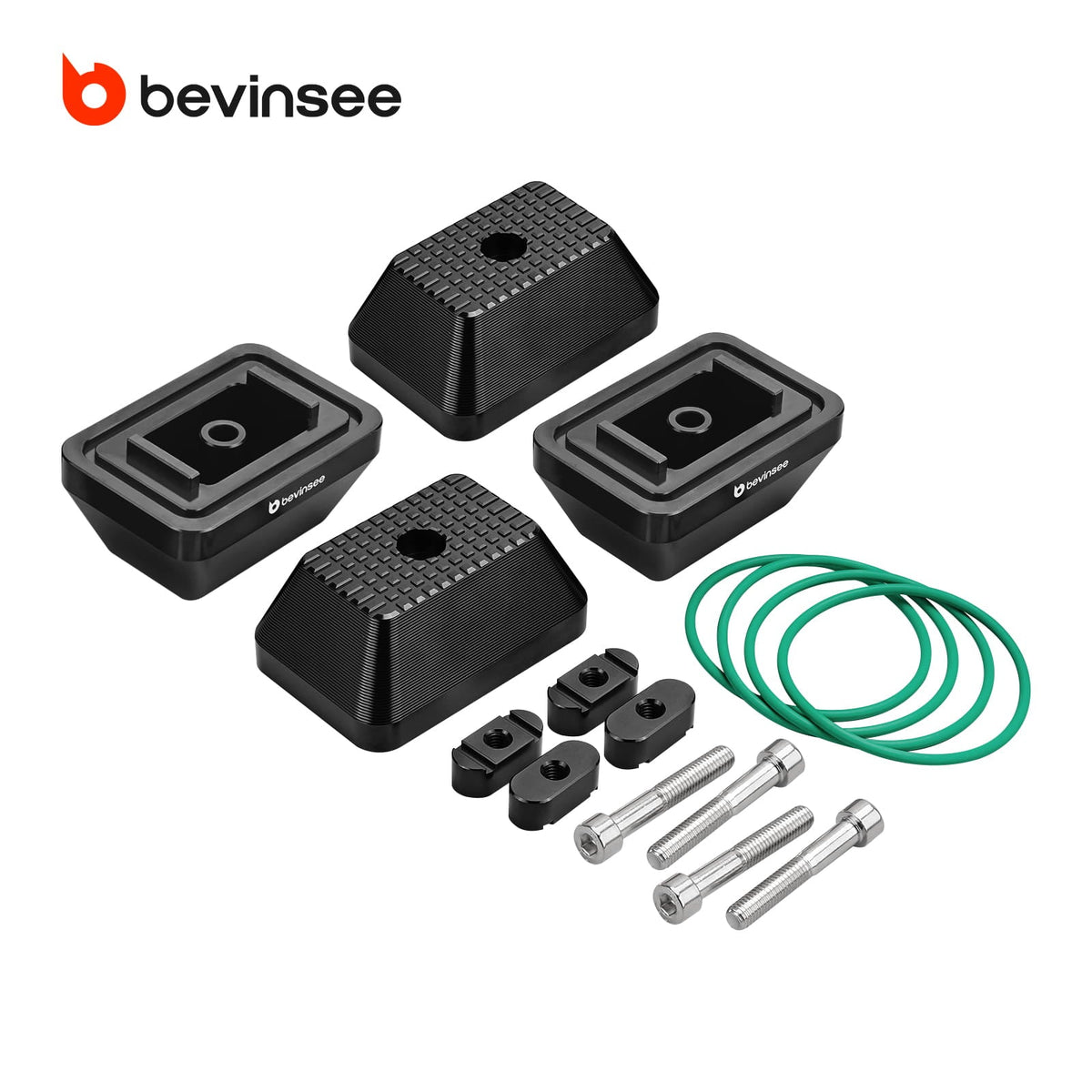 Bevinsee Aluminum Jack Pad Set – for BMW E90 E92 E8X F30 F31 F32 F33 F20 F80 M3 M4 Supra A90