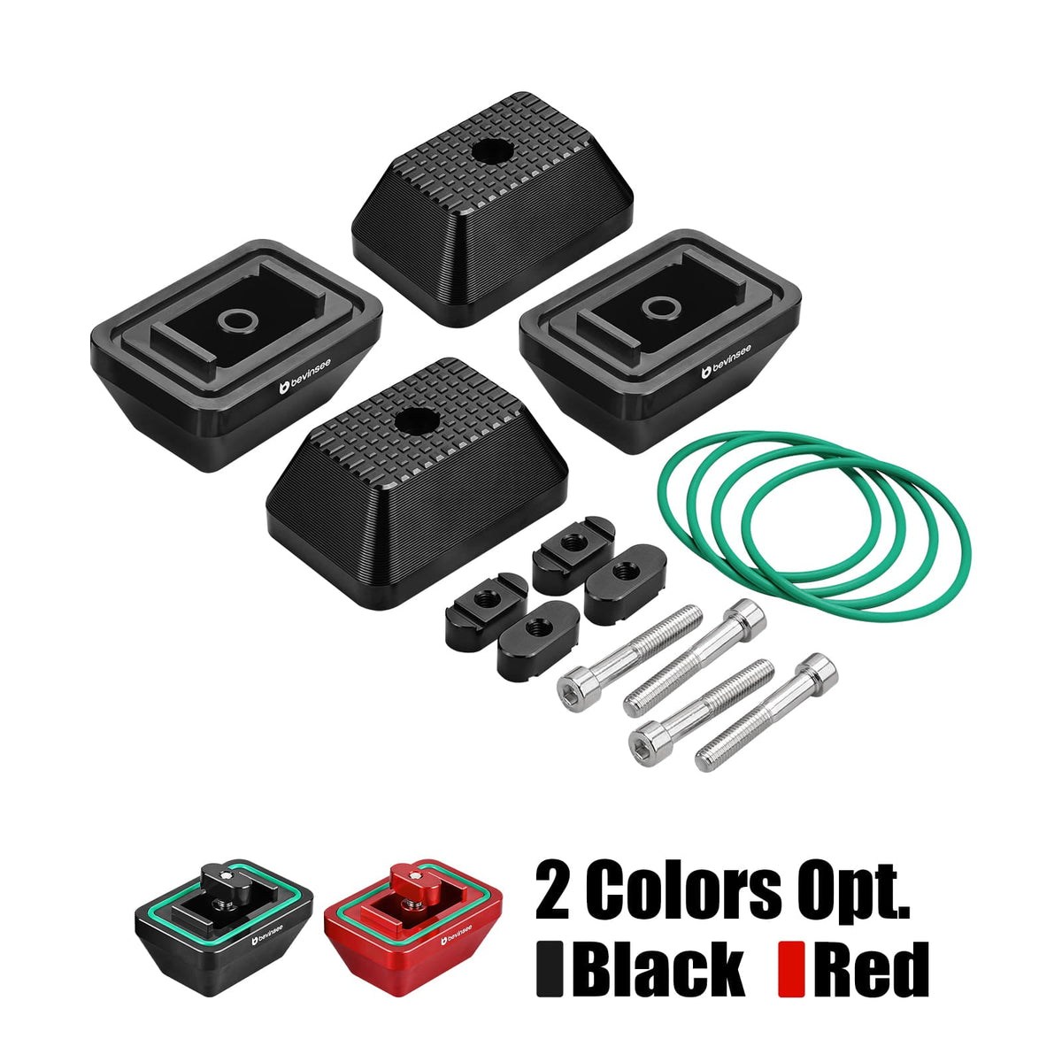 Bevinsee Aluminum Jack Pad Set – for BMW E90 E92 E8X F30 F31 F32 F33 F20 F80 M3 M4 Supra A90