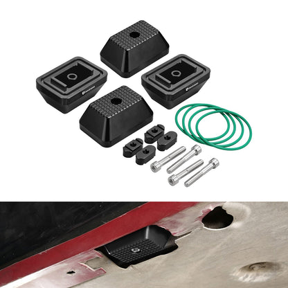 Bevinsee Aluminum Jack Pad Set – for BMW E90 E92 E8X F30 F31 F32 F33 F20 F80 M3 M4 Supra A90