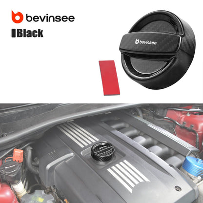 Bevinsee Real Carbon Fiber Oil Cap Cover – for BMW N20 N54 N55 Engine E90 E92 F30 F32 F10