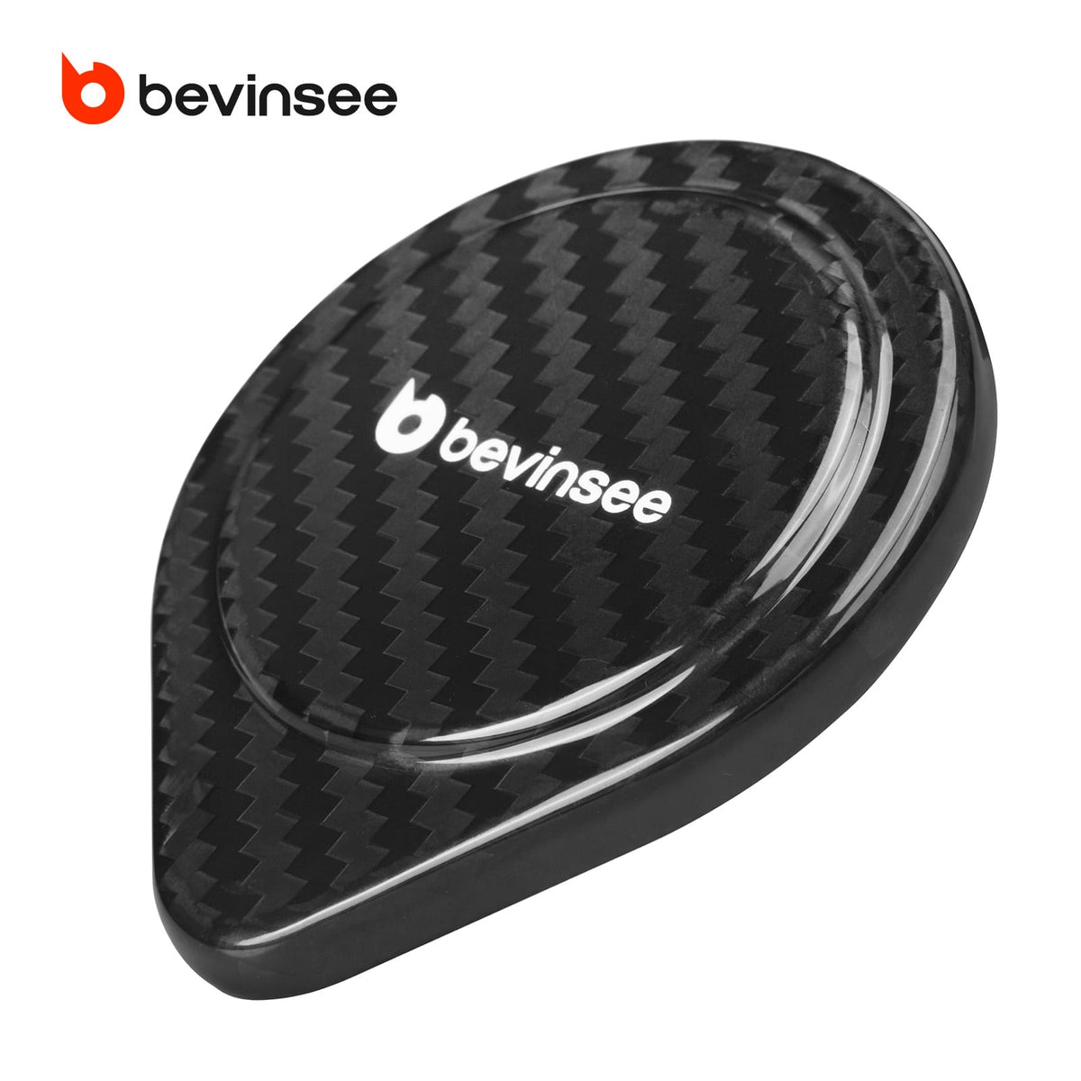 Bevinsee Carbon Fiber Wiper Washer Fluid Reservoir Cap – for BMW E90 E92 E93 X1 E84 E82 E88