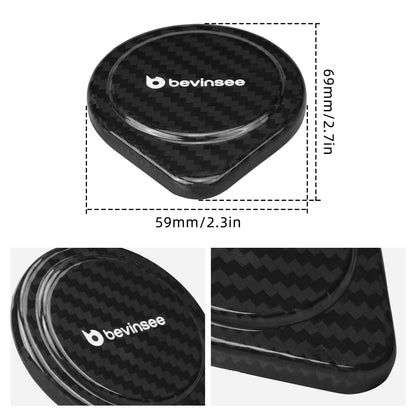 Bevinsee Carbon Fiber Wiper Washer Fluid Reservoir Cap – for BMW E90 E92 E93 X1 E84 E82 E88