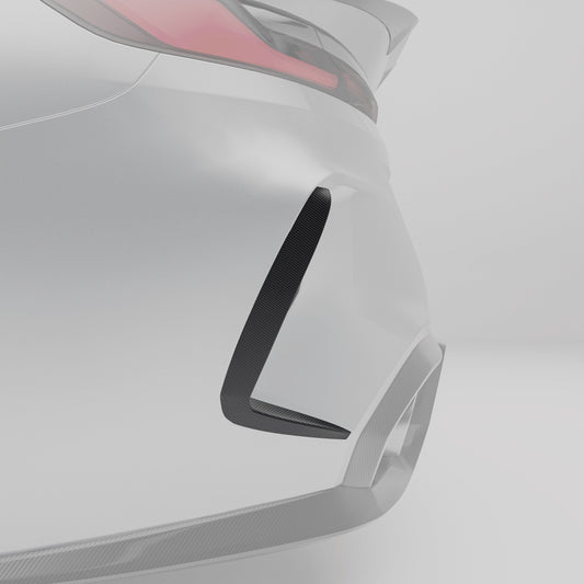 BMW M8 F91 F92 Carbon Fiber Rear Bumper Canards