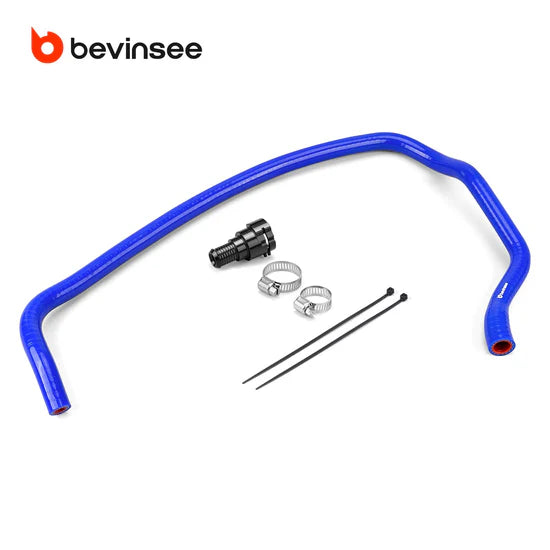 Bevinsee Versterkte Siliconen Koelvloeistof Expansievat Slang w/ Aluminium Flens - BMW E9x E8x (N51 / N52 / N52N)