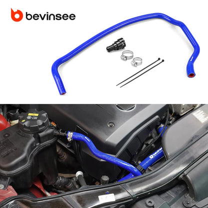 Bevinsee Versterkte Siliconen Koelvloeistof Expansievat Slang w/ Aluminium Flens - BMW E9x E8x (N51 / N52 / N52N)
