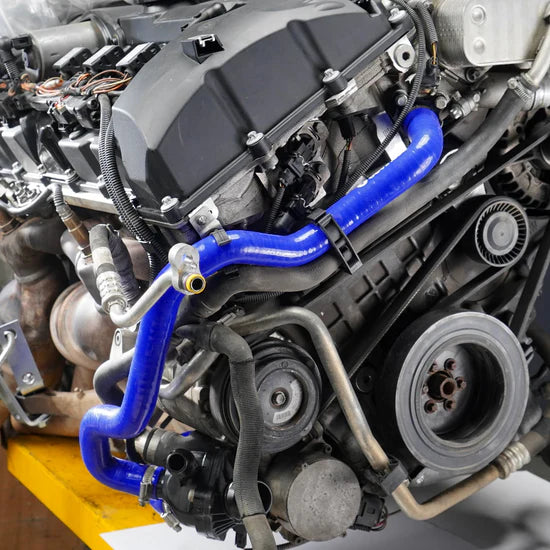 Upgraded Silicone Coolant Hose & Aluminum Flange - BMW N52 / N53 (E9x E6x E8x)
