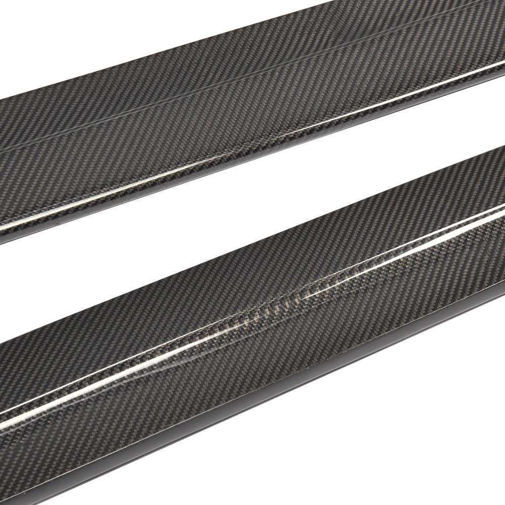 Carbon Fiber Car Side Skirts Extension for BMW 1Series E82M 1M 2011UP (Fits :1M )