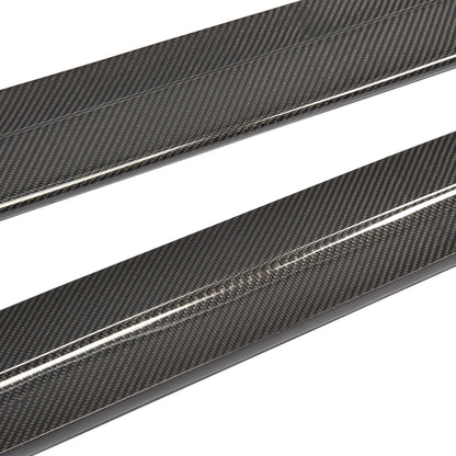 Carbon Fiber Car Side Skirts Extension for BMW 1Series E82M 1M 2011UP (Fits :1M )