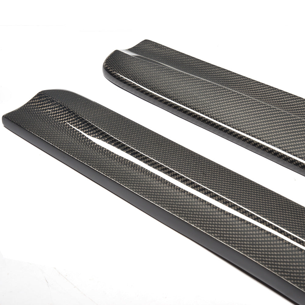 Carbon Fiber Car Side Skirts Extension for BMW 1Series E82M 1M 2011UP (Fits :1M )