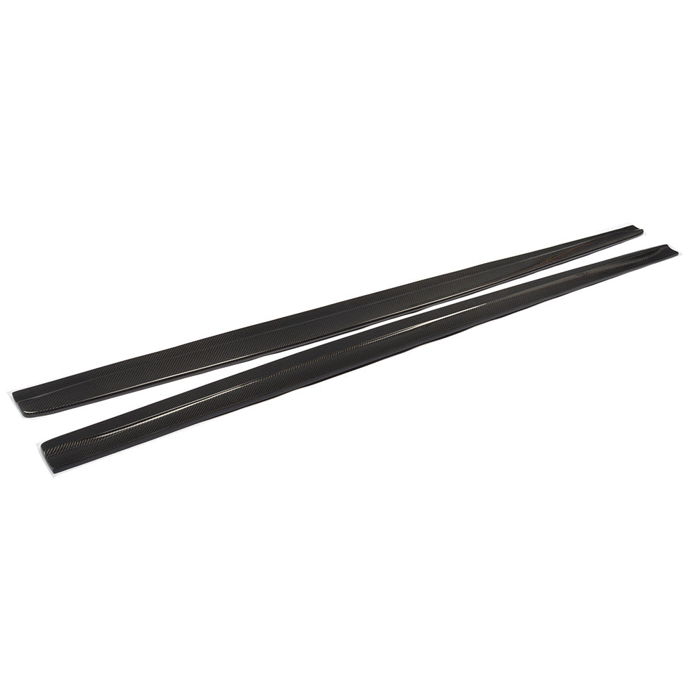 Carbon Fiber Car Side Skirts Extension for BMW 1Series E82M 1M 2011UP (Fits :1M )