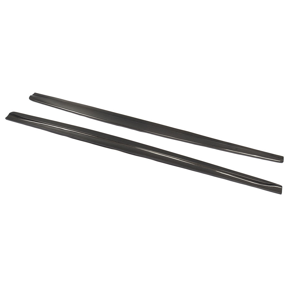 Carbon Fiber Car Side Skirts Extension for BMW 1Series E82M 1M 2011UP (Fits :1M )