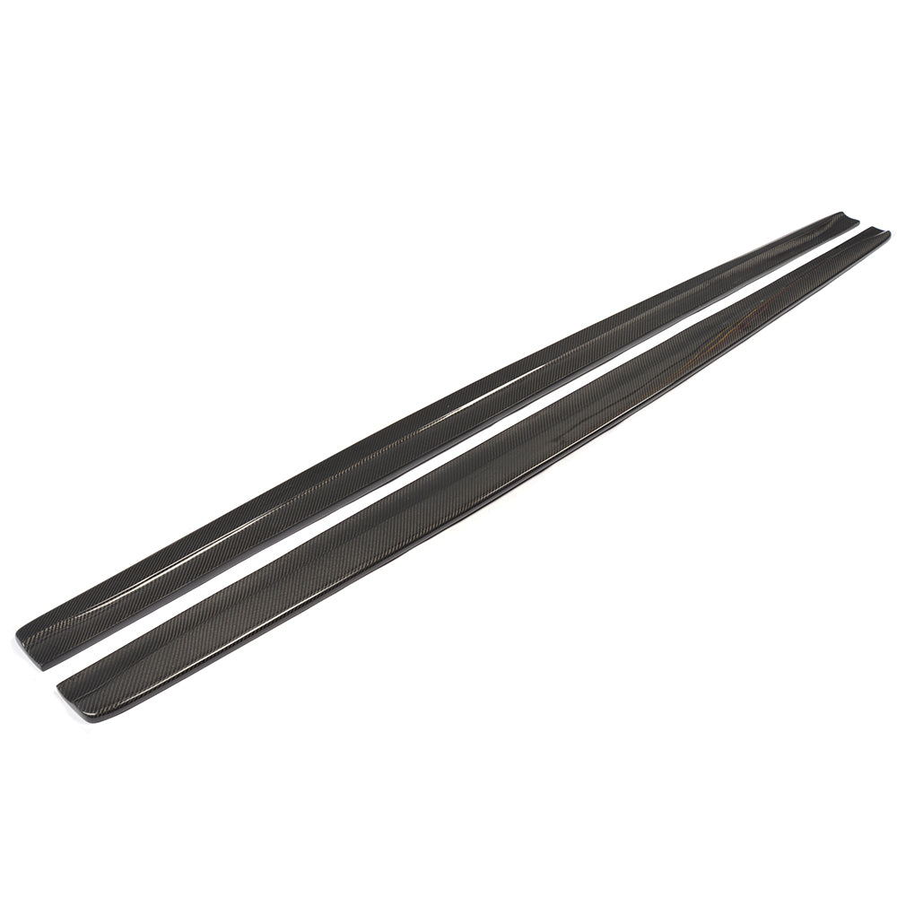 Carbon Fiber Car Side Skirts Extension for BMW 1Series E82M 1M 2011UP (Fits :1M )